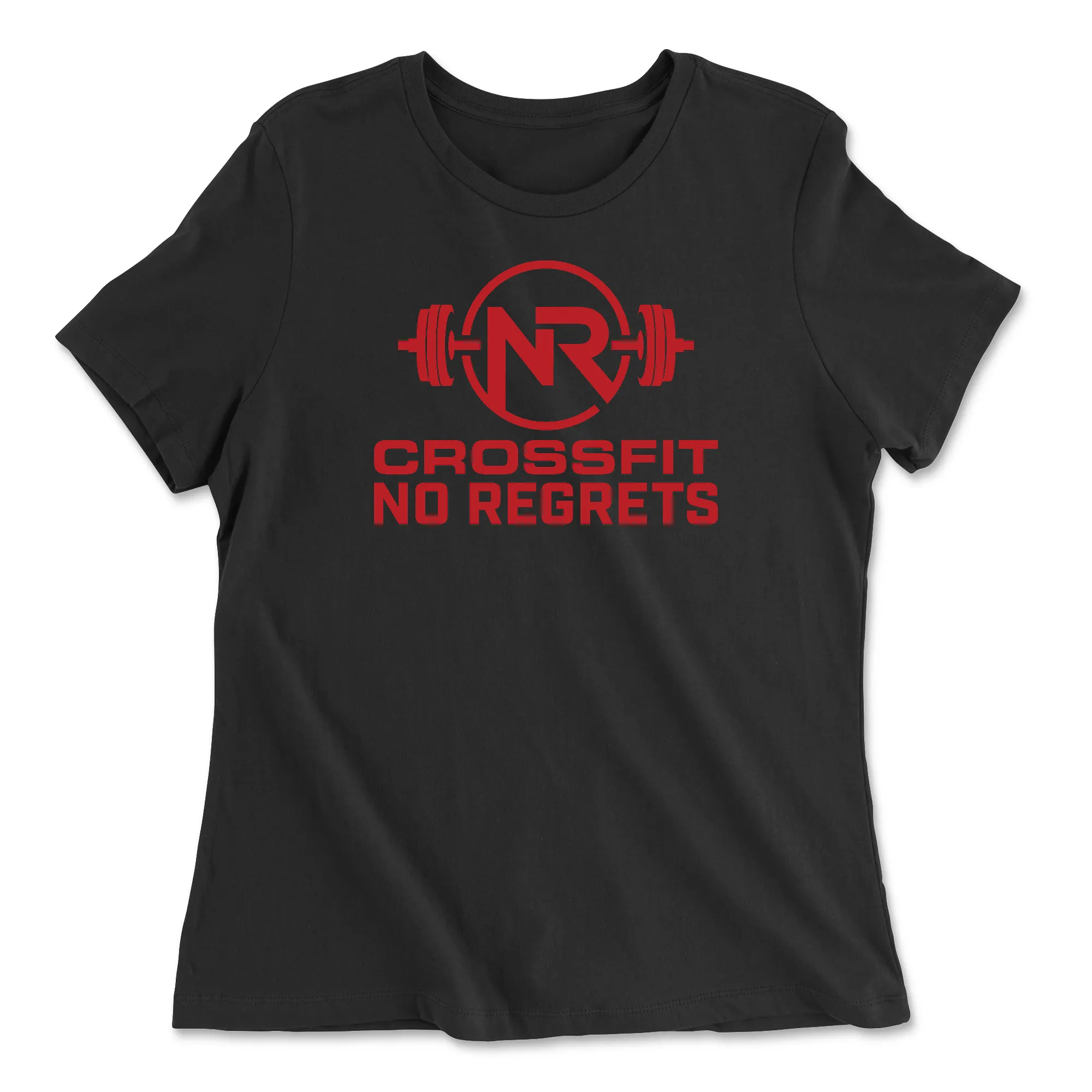 CrossFit No Regrets Standard Red Womens - Relaxed Jersey T-Shirt