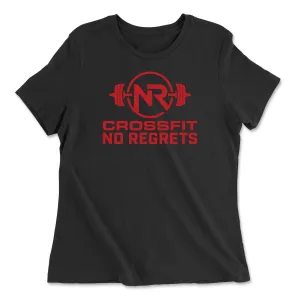 CrossFit No Regrets Standard Red Womens - Relaxed Jersey T-Shirt