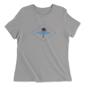 CrossFit Saint Simons Palm Tree Womens - Relaxed Jersey T-Shirt