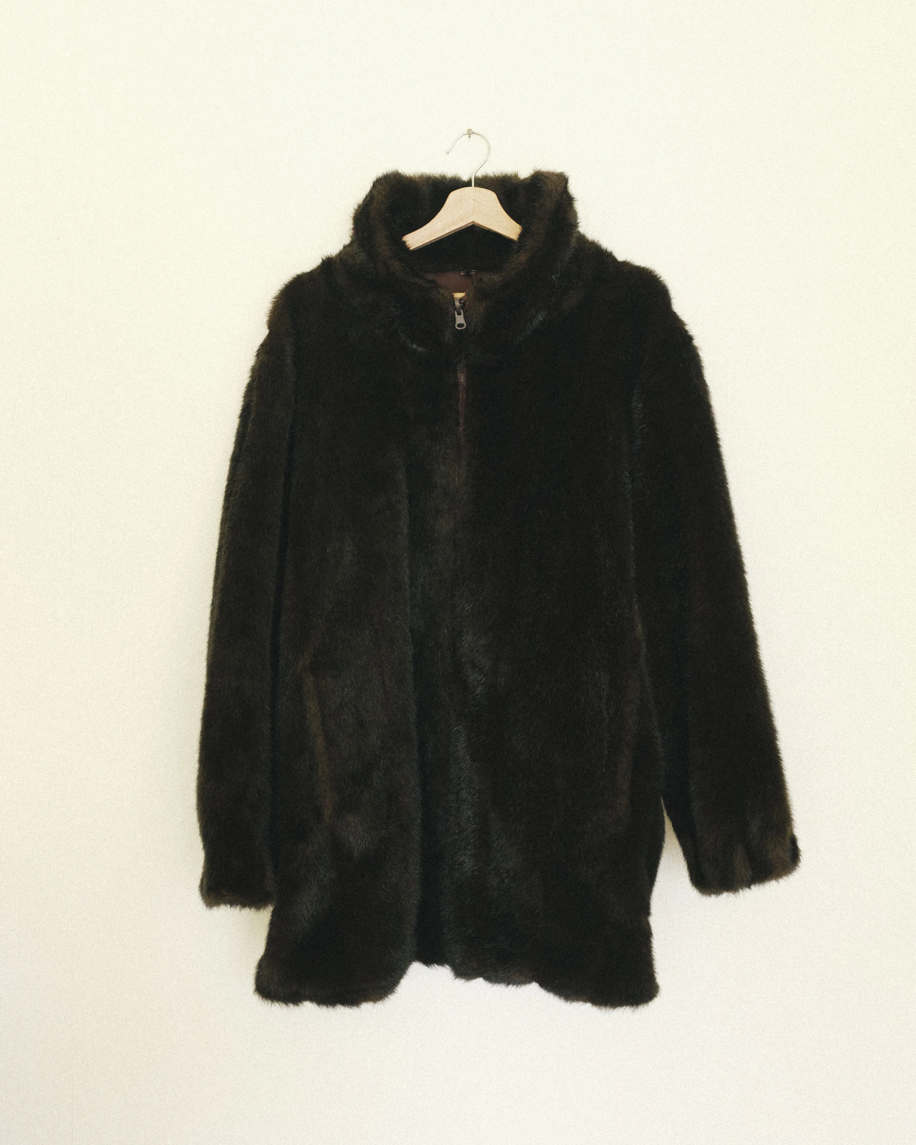 Faux Fur Zip Coat