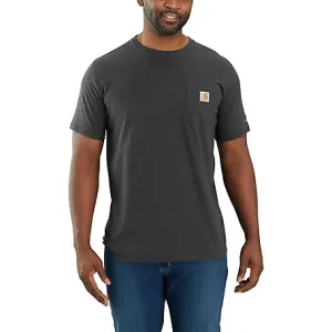 FORCE RELAXED FIT POCKET TEE - CARBON HEATHER