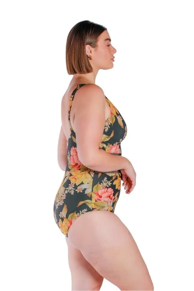 Frenchy Black V Neck One Piece