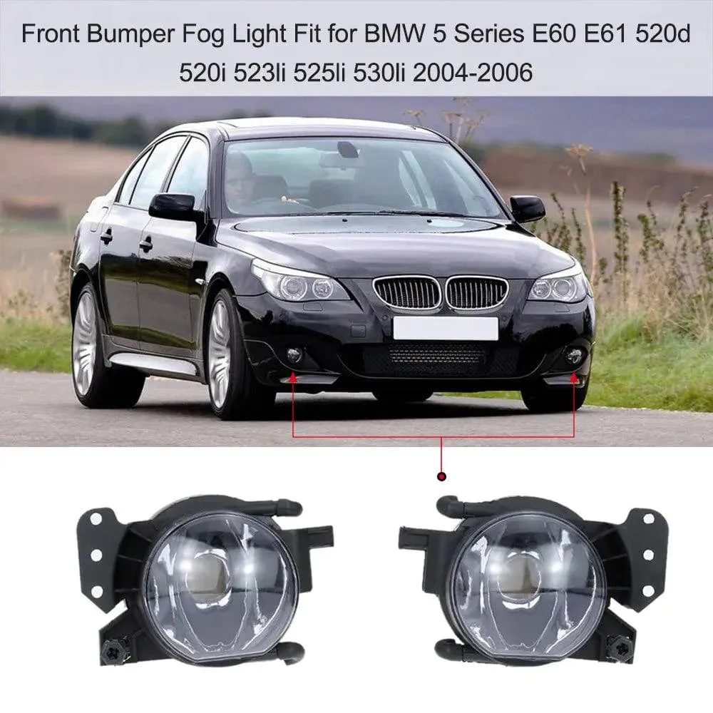 Front Bumper Fog Light Replacement Part Replacement for  BMW 5 Series E60 E61 520d 520i 523li 525li 530li 2004-2006