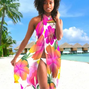 Hibiscus Paradise Floral Swimsuit Cover Up