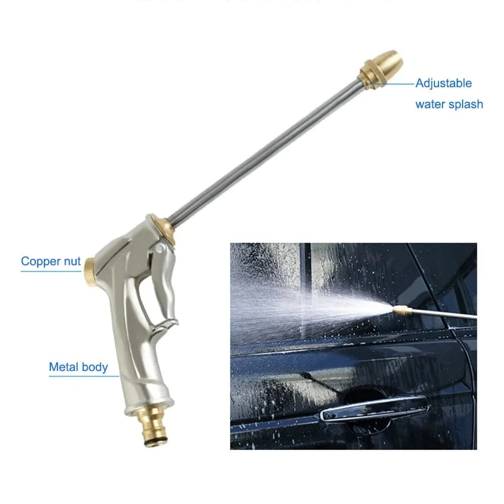 High Pressure Car Wash Sprayer Gun Handheld Water Hose Nozzle Adjustable Water Pressure for Washing Car Windows