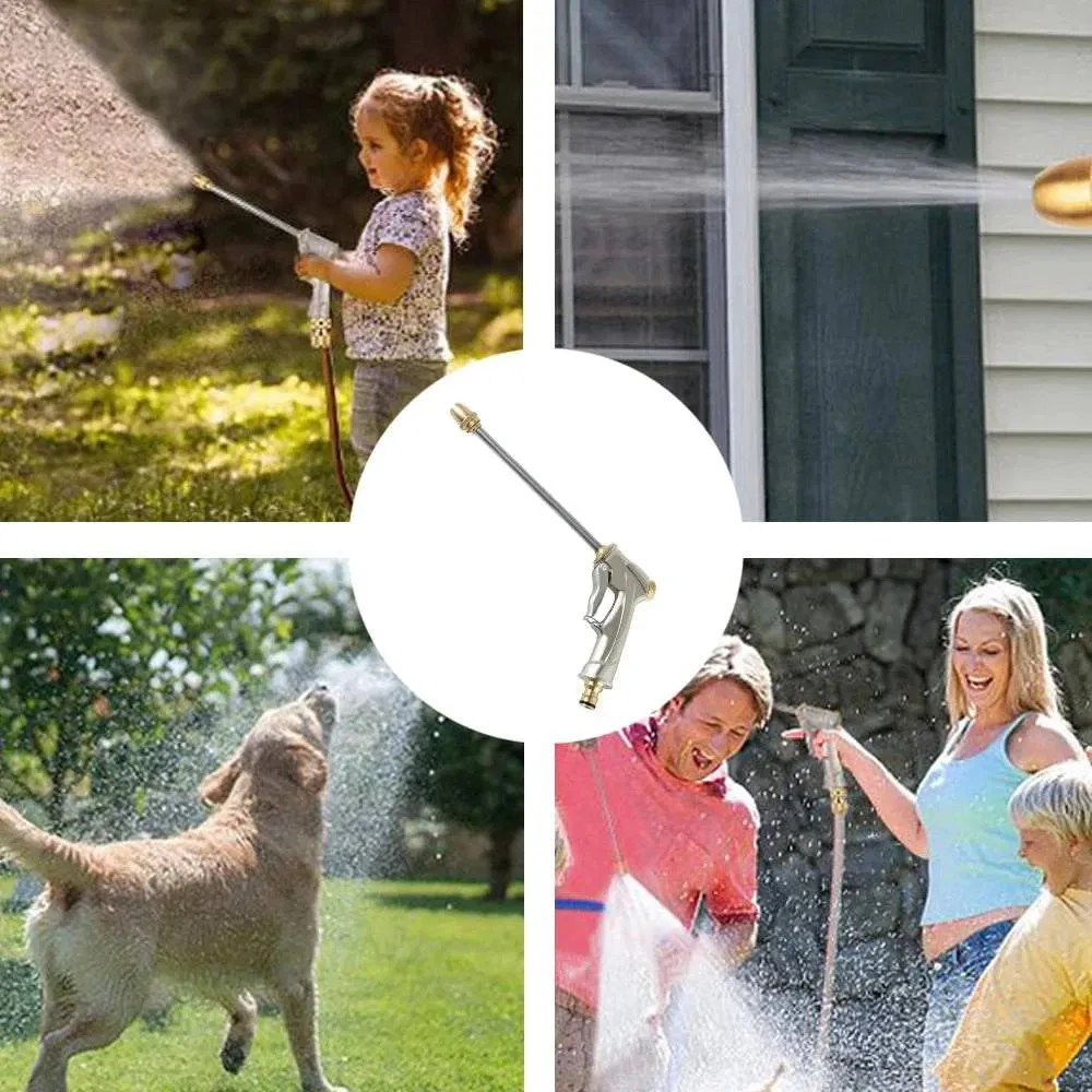 High Pressure Car Wash Sprayer Gun Handheld Water Hose Nozzle Adjustable Water Pressure for Washing Car Windows