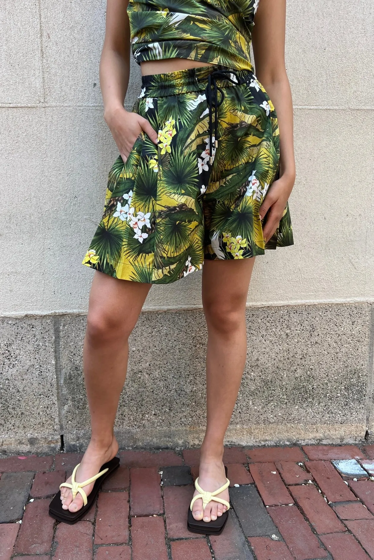 Iceberg - Floral Short: Palm Print