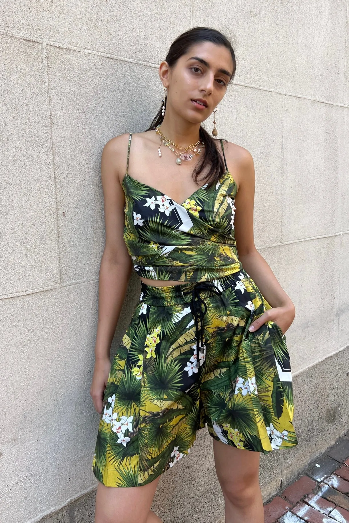 Iceberg - Floral Short: Palm Print