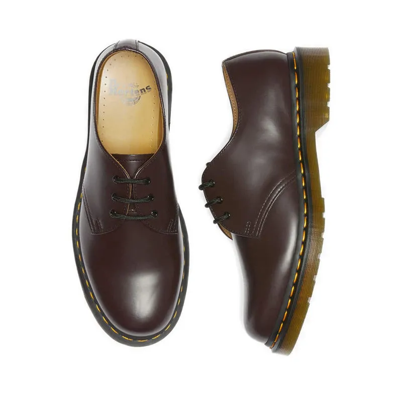 Icons 1461 Unisex Shoes- Burgundy Smooth