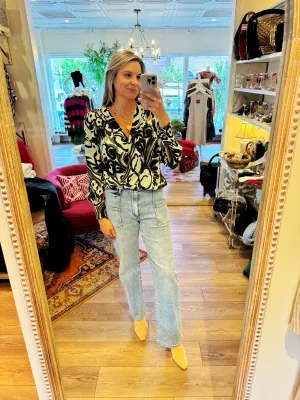 Ines Top Modern Floral