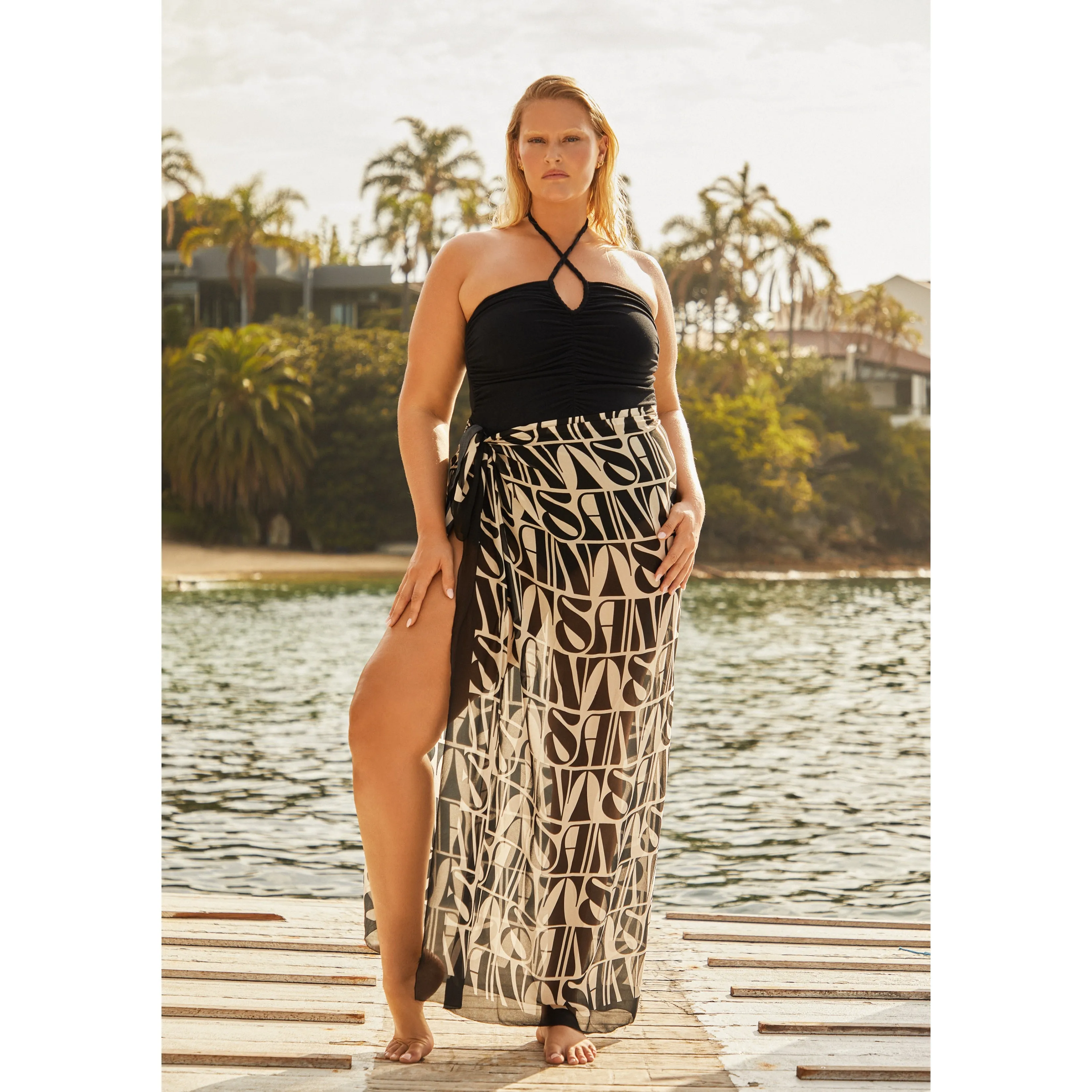 Into Your Light / Sarong / SAINT print ~ FINAL SALE