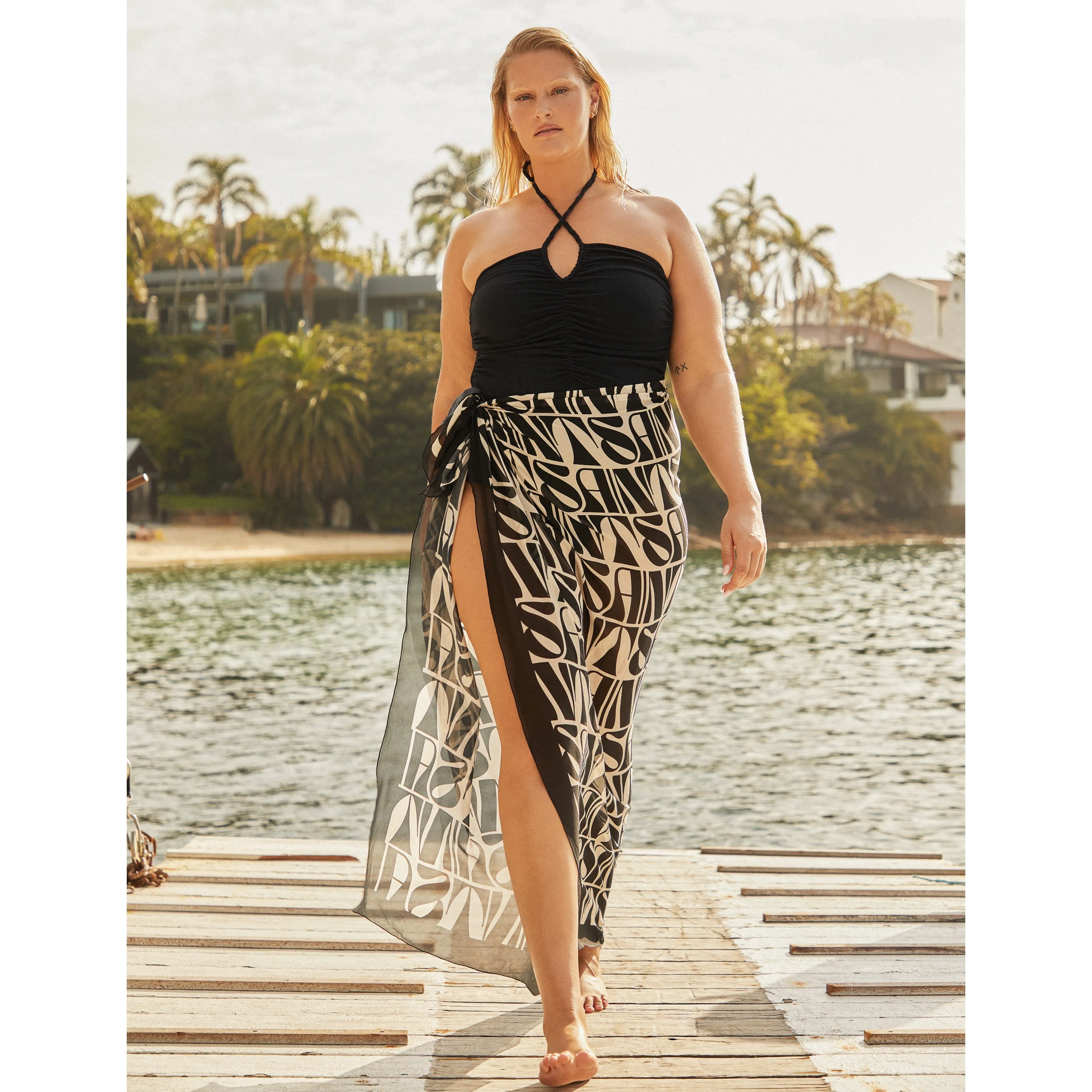 Into Your Light / Sarong / SAINT print ~ FINAL SALE