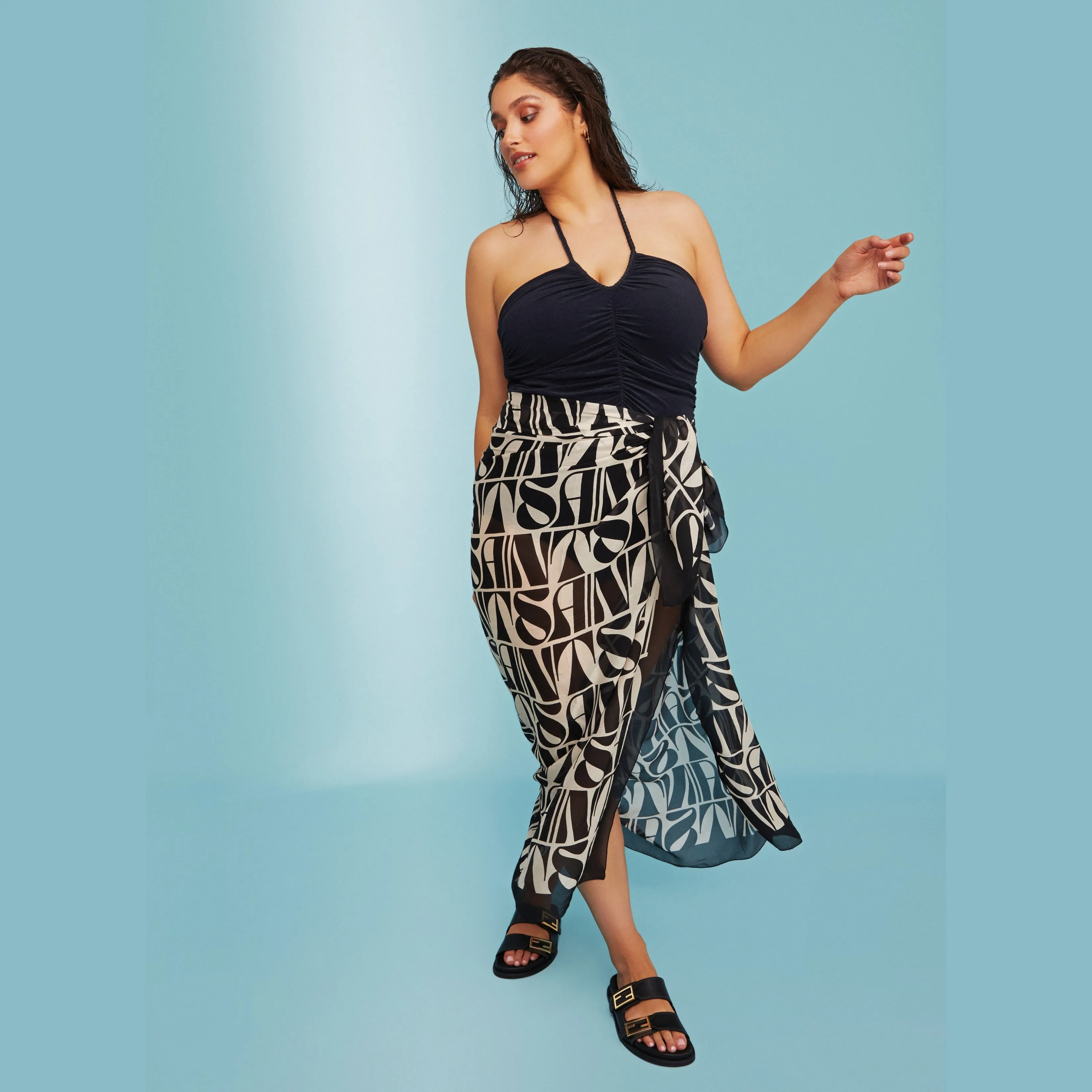 Into Your Light / Sarong / SAINT print ~ FINAL SALE