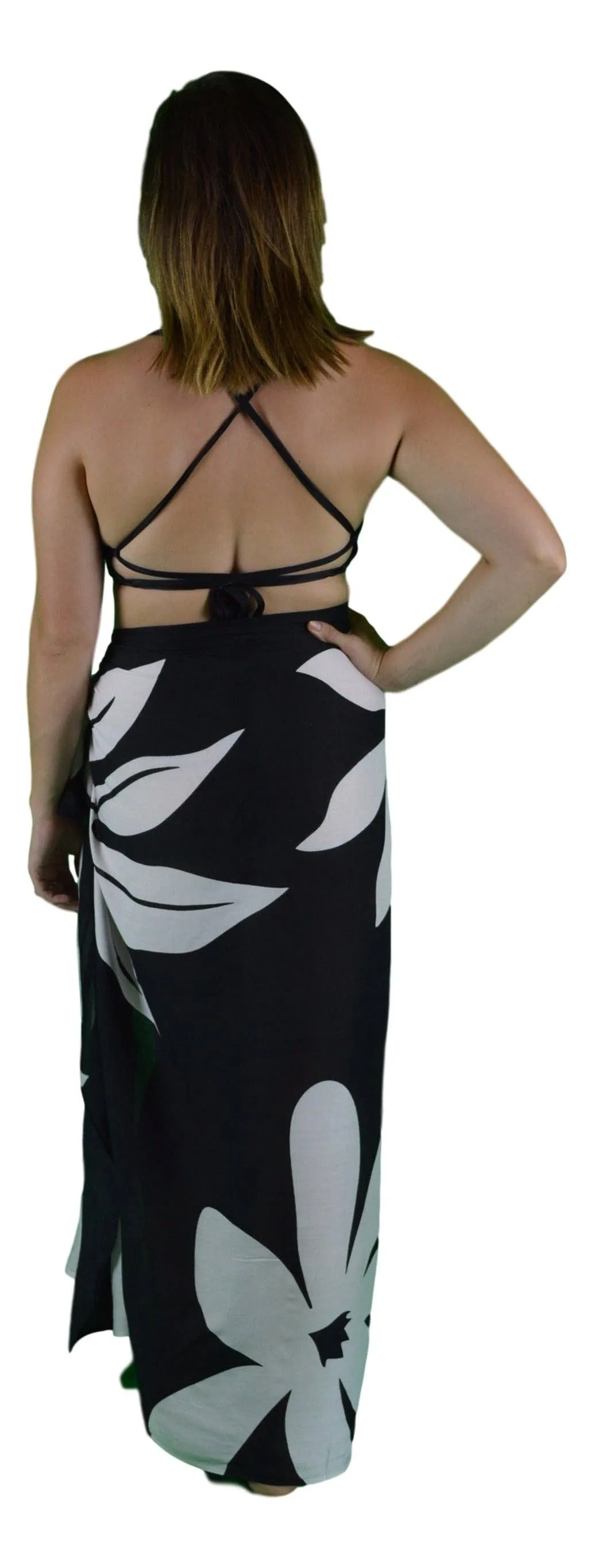 Island Lauae Tiare Tropical Floral Pareo / Sarong