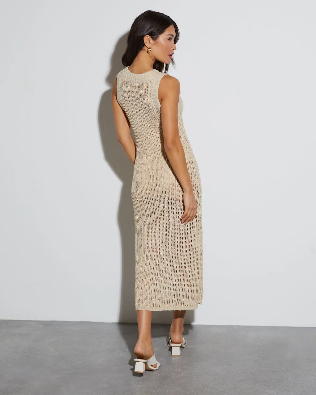 Joey Crew Neck Coverup Maxi Dress