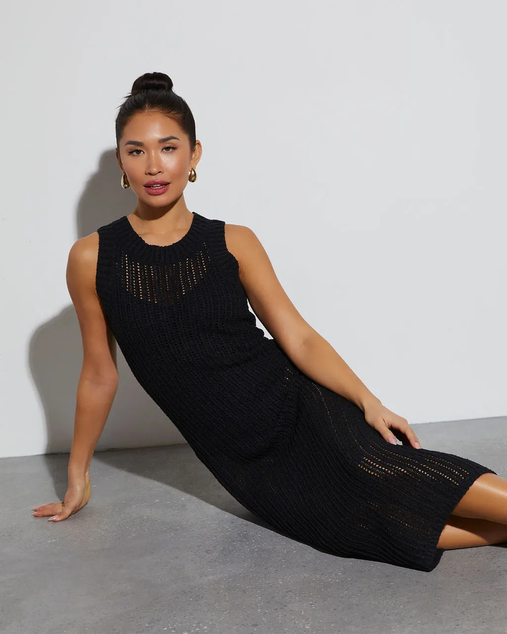 Joey Crew Neck Coverup Maxi Dress