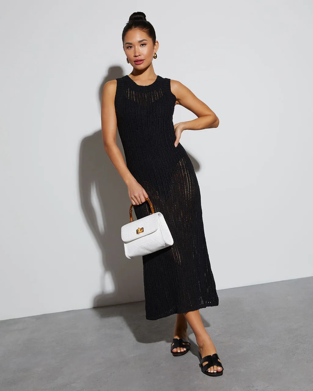Joey Crew Neck Coverup Maxi Dress