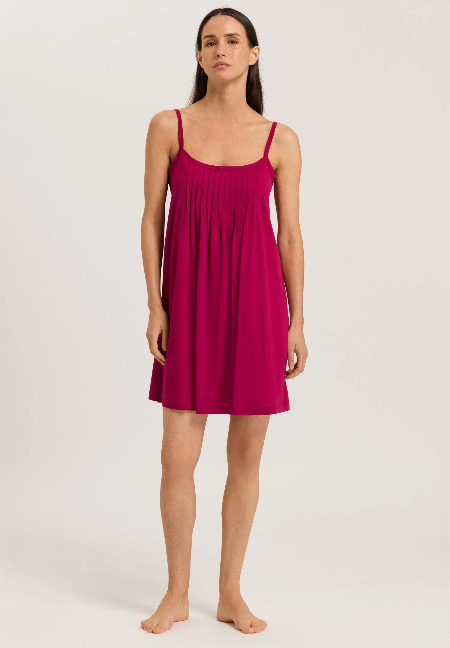 Juliet Pleated Cotton Babydoll | Intense Garnet 77747-2406