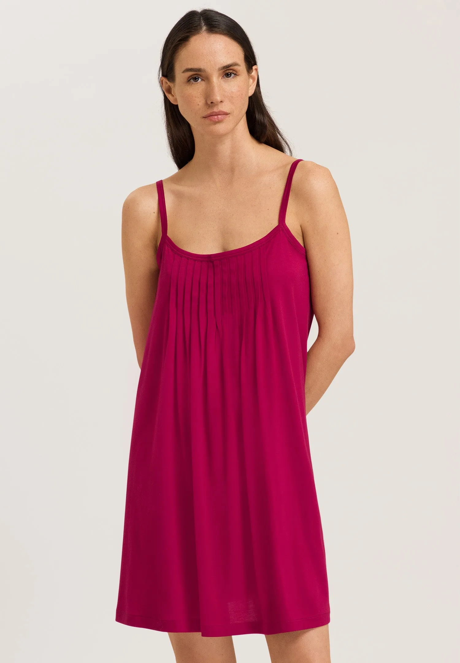 Juliet Pleated Cotton Babydoll | Intense Garnet 77747-2406