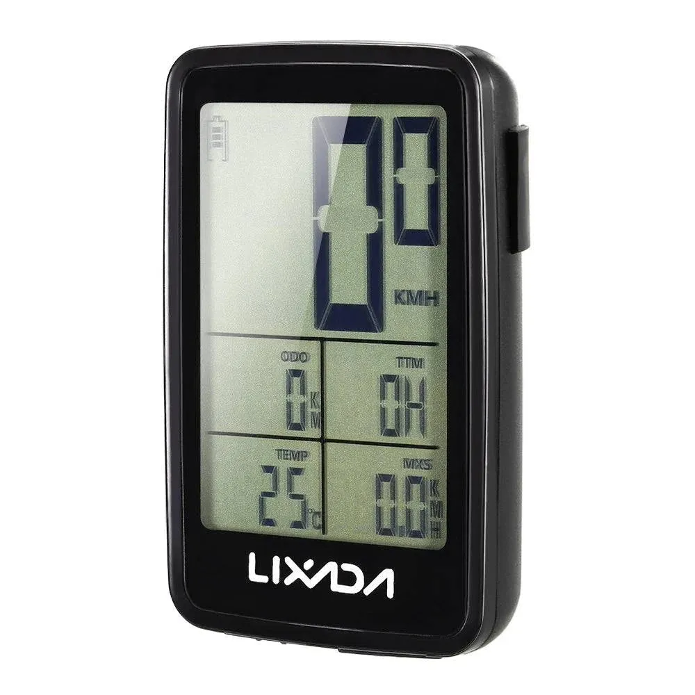Lixada USB Rechargeable Wireless Bike Cycling Computer Bicycle Speedometer Odometer