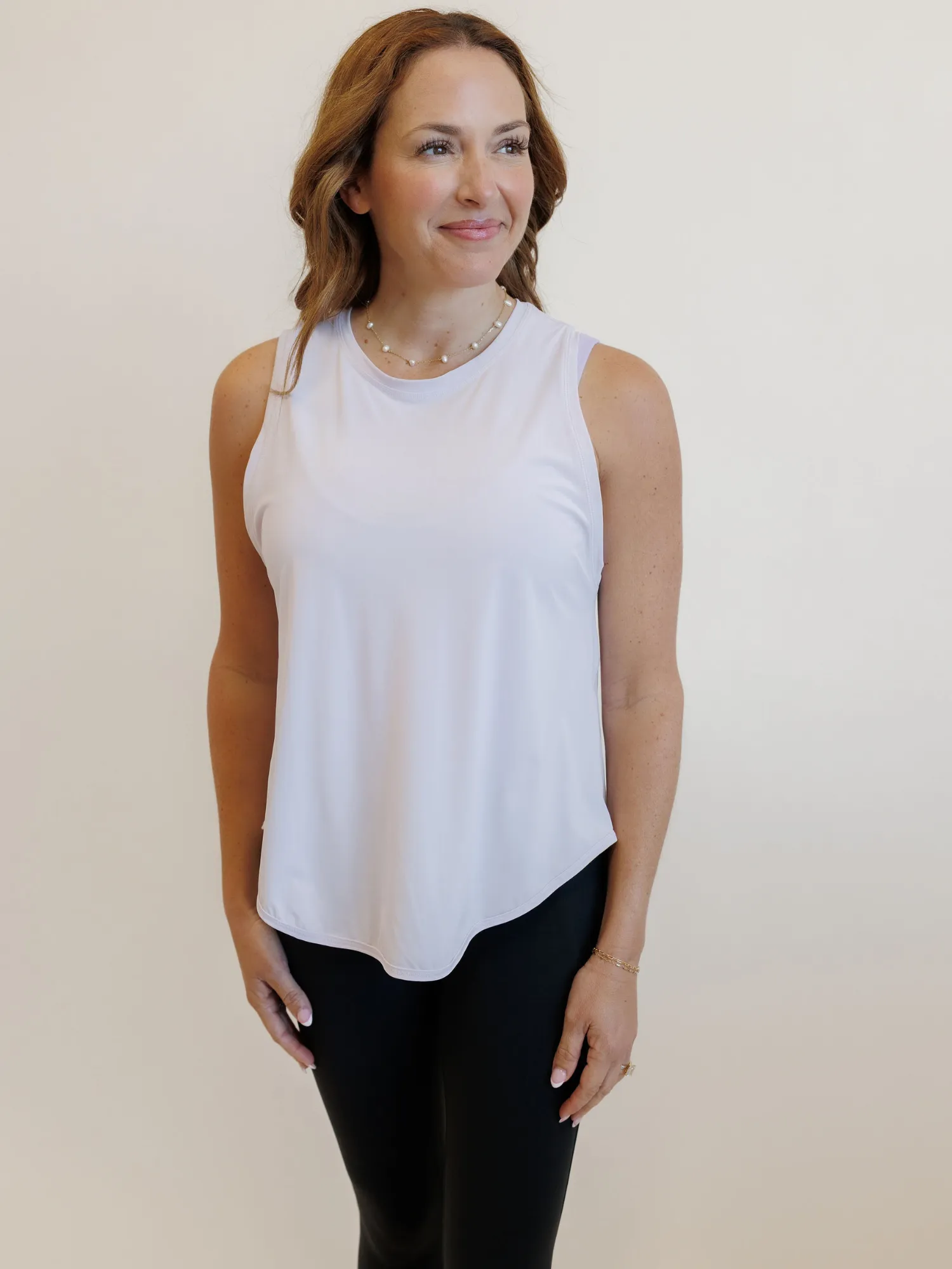 Lotus Purple "Ryanne"  Mesh Tie Back Tank