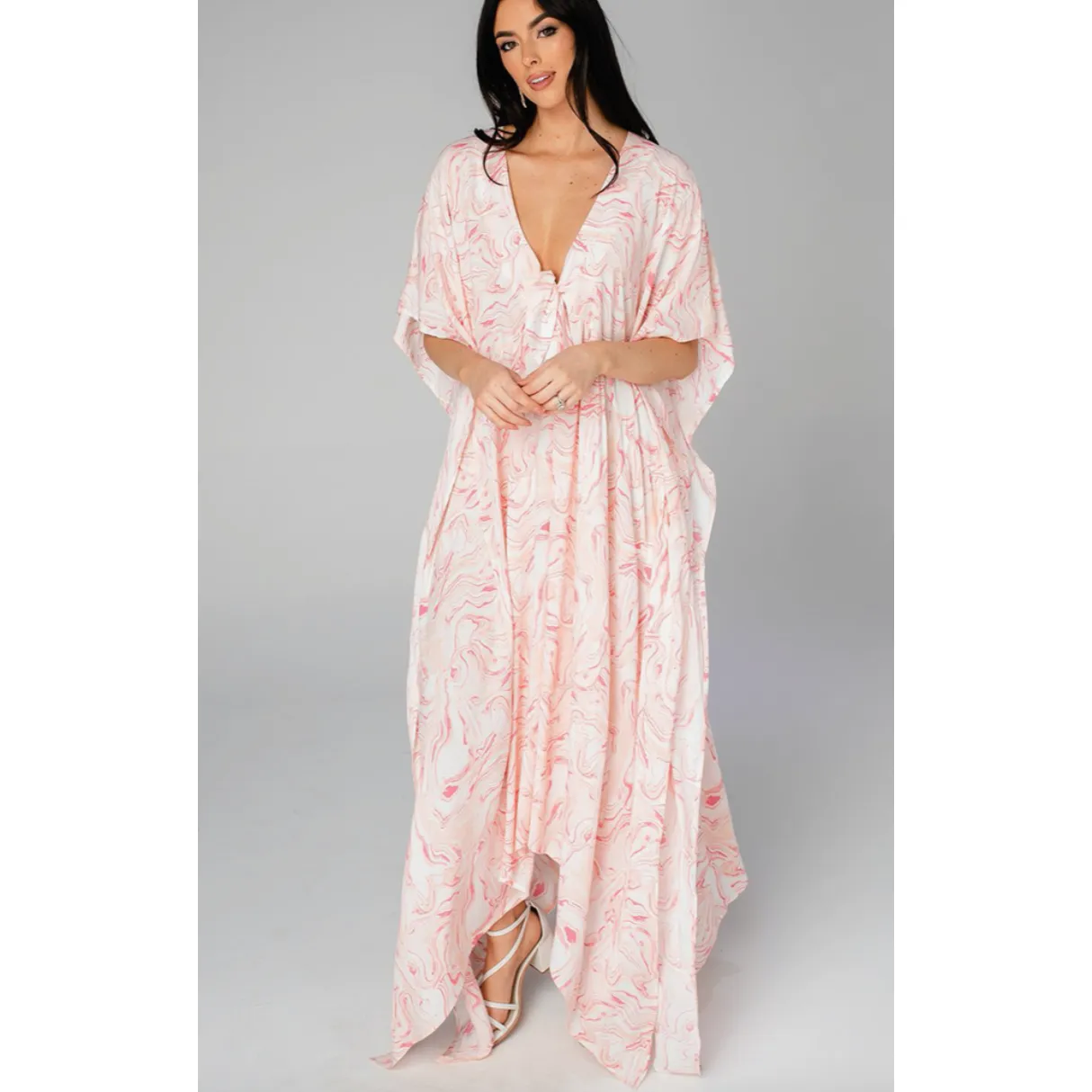 Mamie Peaches Kaftan Dress