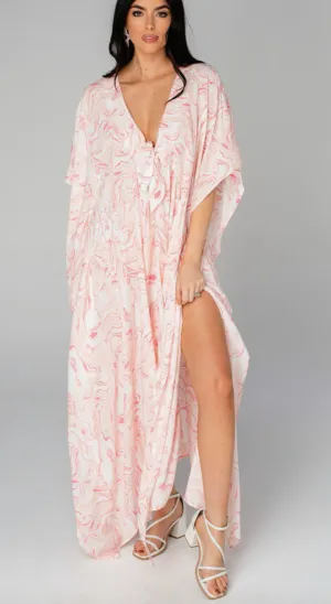 Mamie Peaches Kaftan Dress
