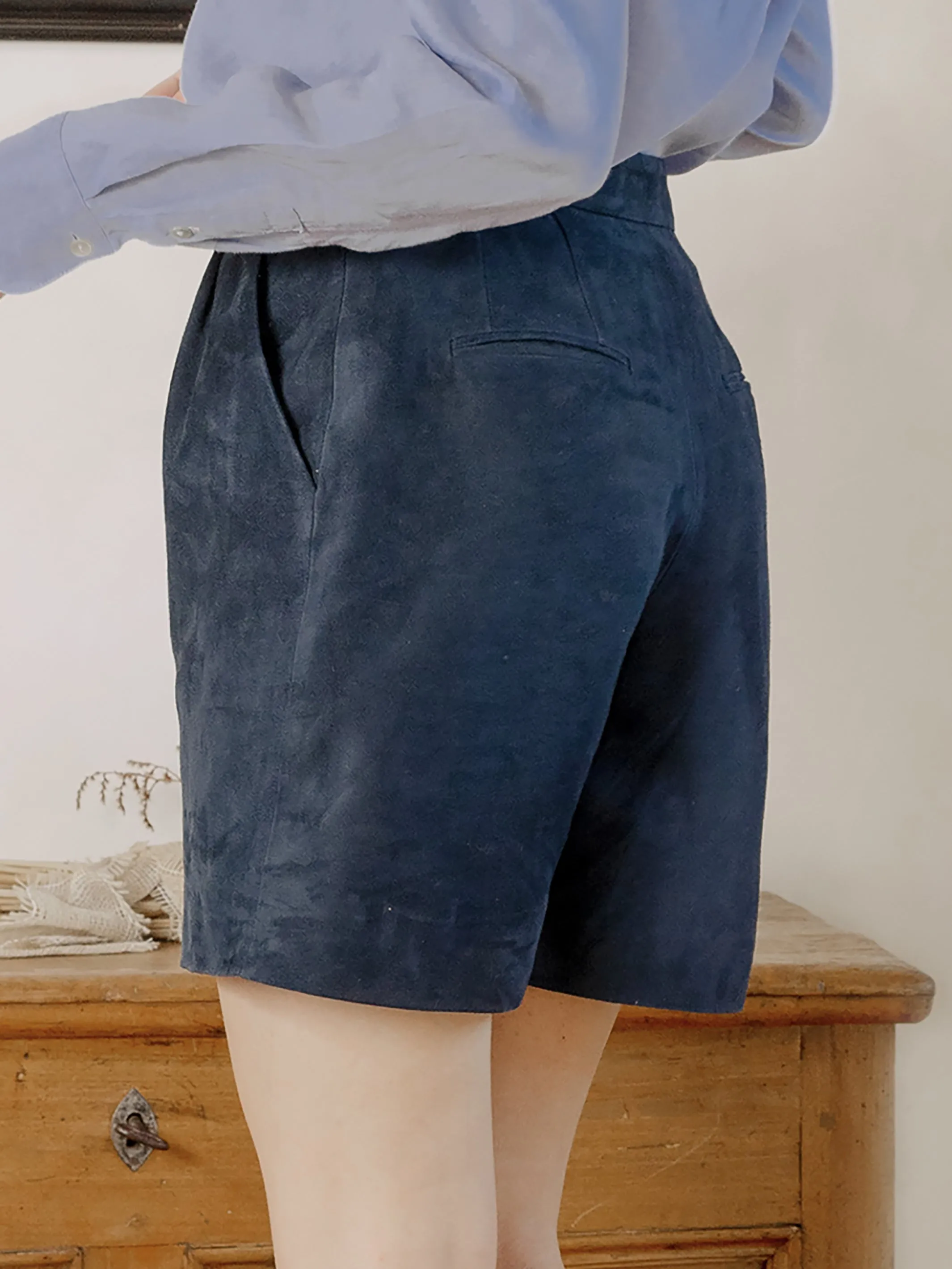 Marisa Suede Leather Shorts