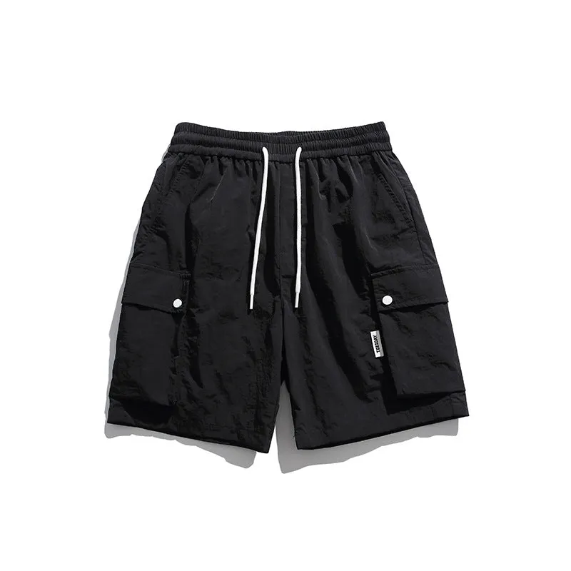 Men Shorts Summer Men's Decorative Casual Straight-Leg Shorts