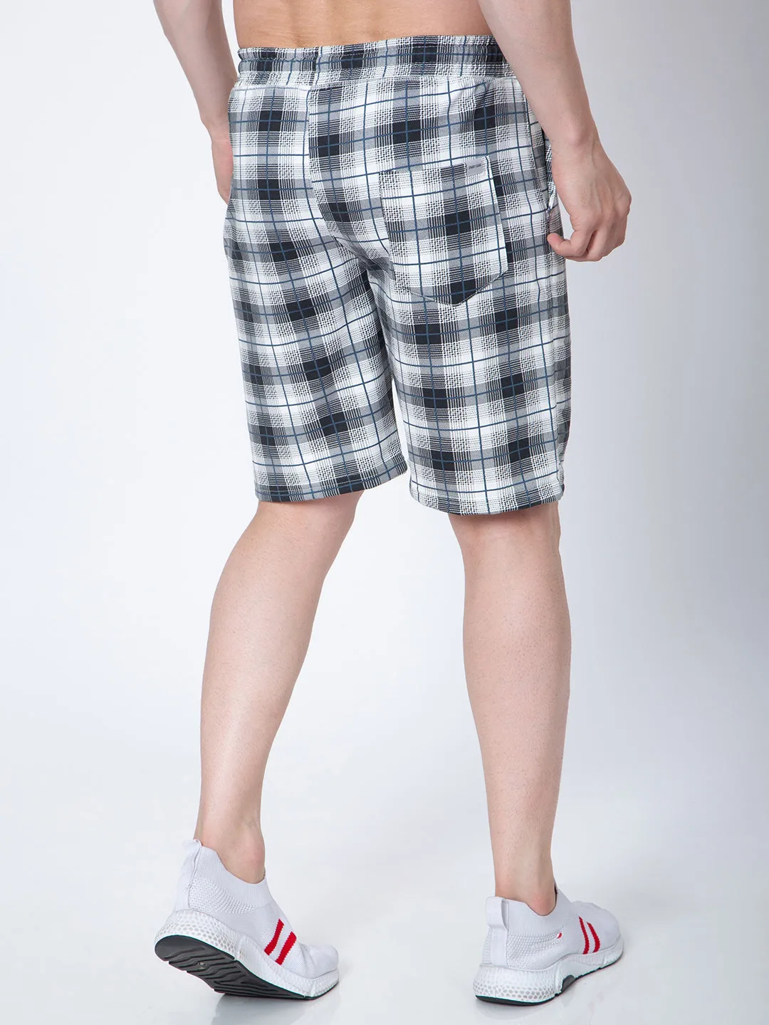 Mens Check Print Shorts