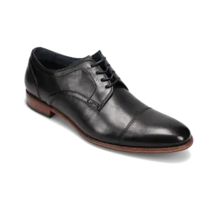 Men's Flex Cap Toe Black Smooth