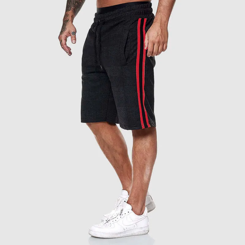 Men's Plaid Knee-Length Casual Shorts