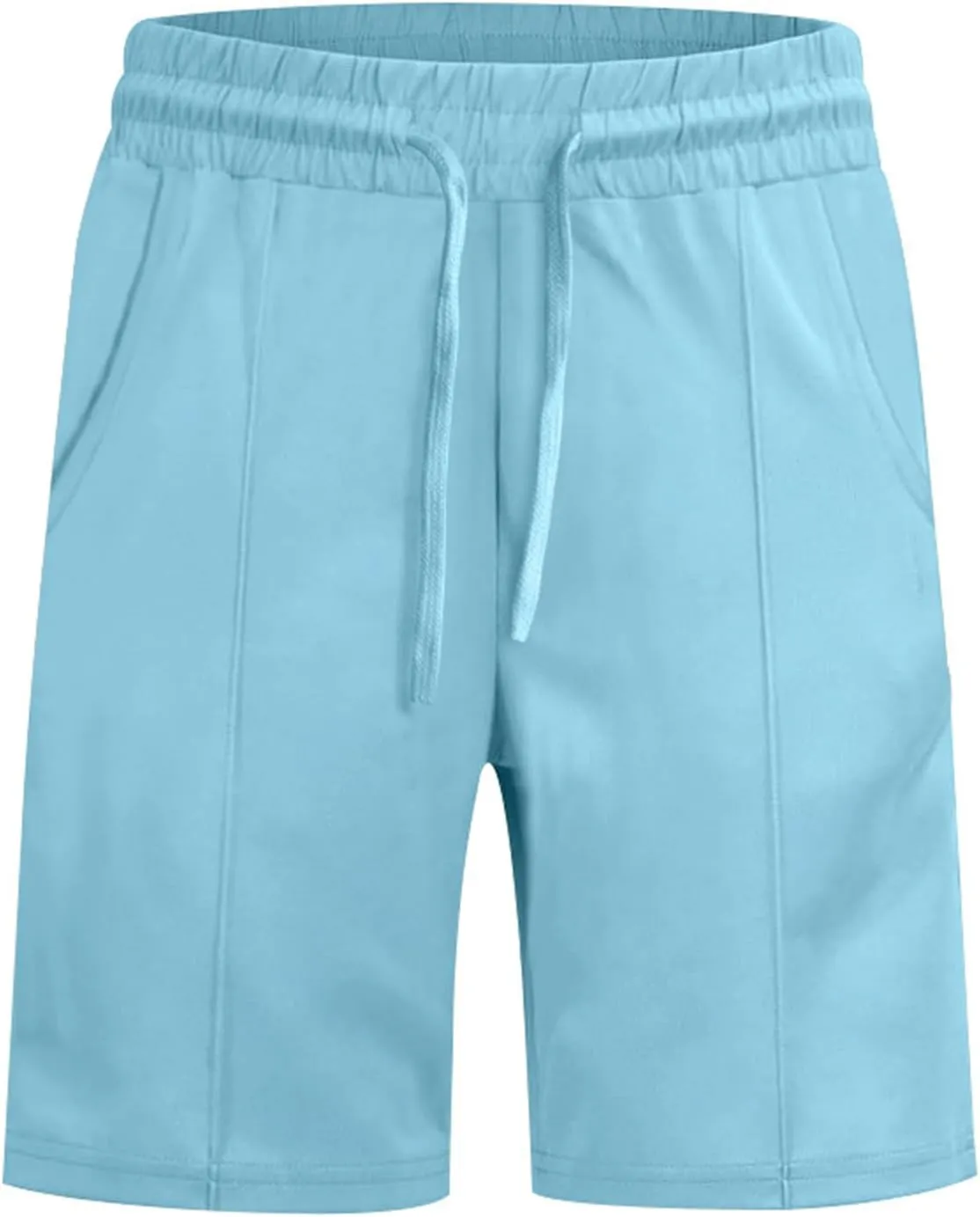 Men's Shorts Classic Fit Flat Front Stretch Solid Chino Shorts Lightweight Breathable Athletic Workout Gym Shorts Pants