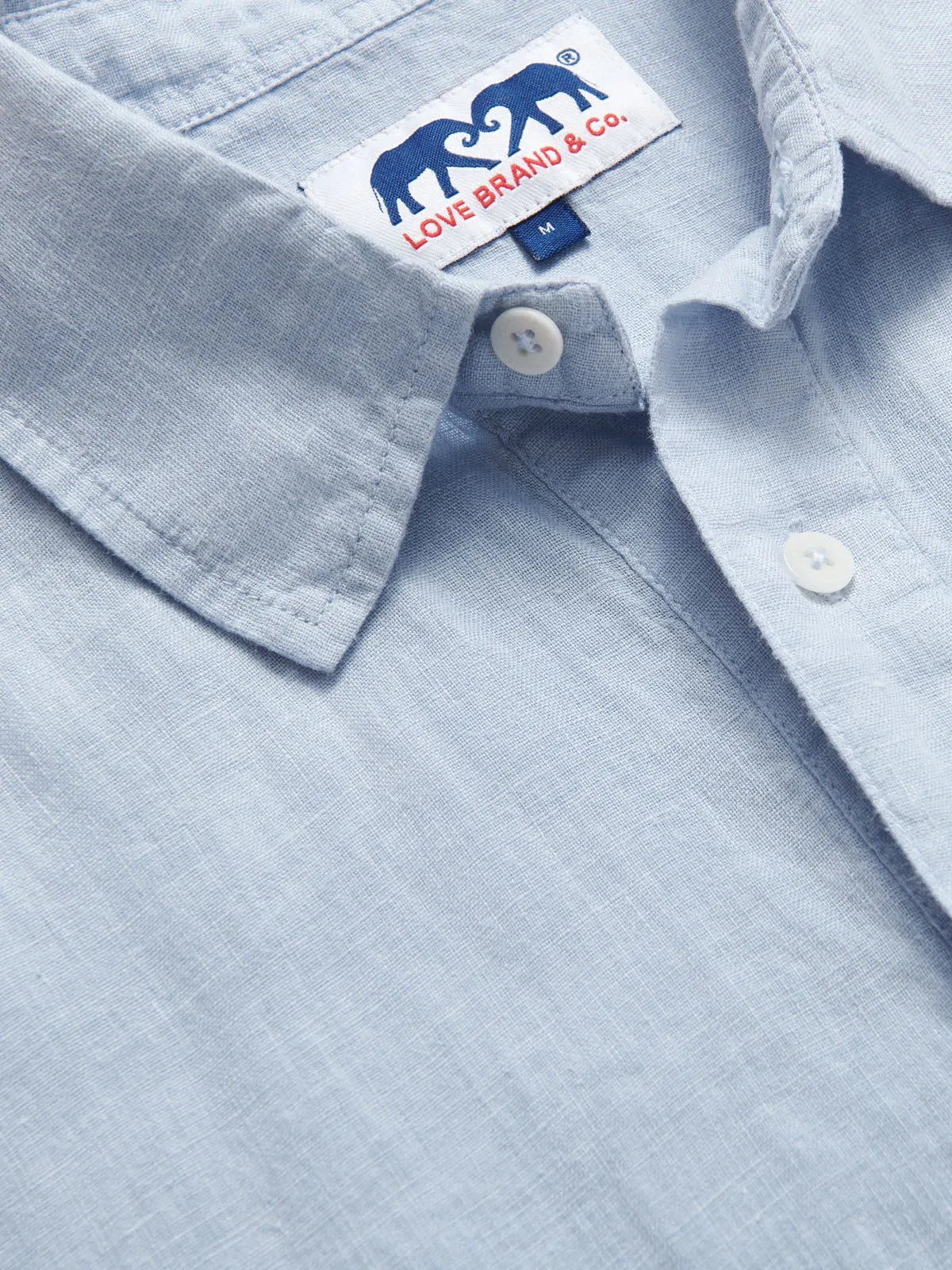 Men's Sky Blue Hoffman Linen Shirt