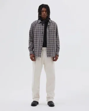 MHL BASIC SHIRT / CHECK SLATE MOSS