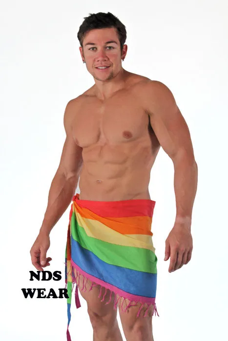 Mini Rainbow Sarong Unisex - Gay Pride Wear BLOWOUT SALE!