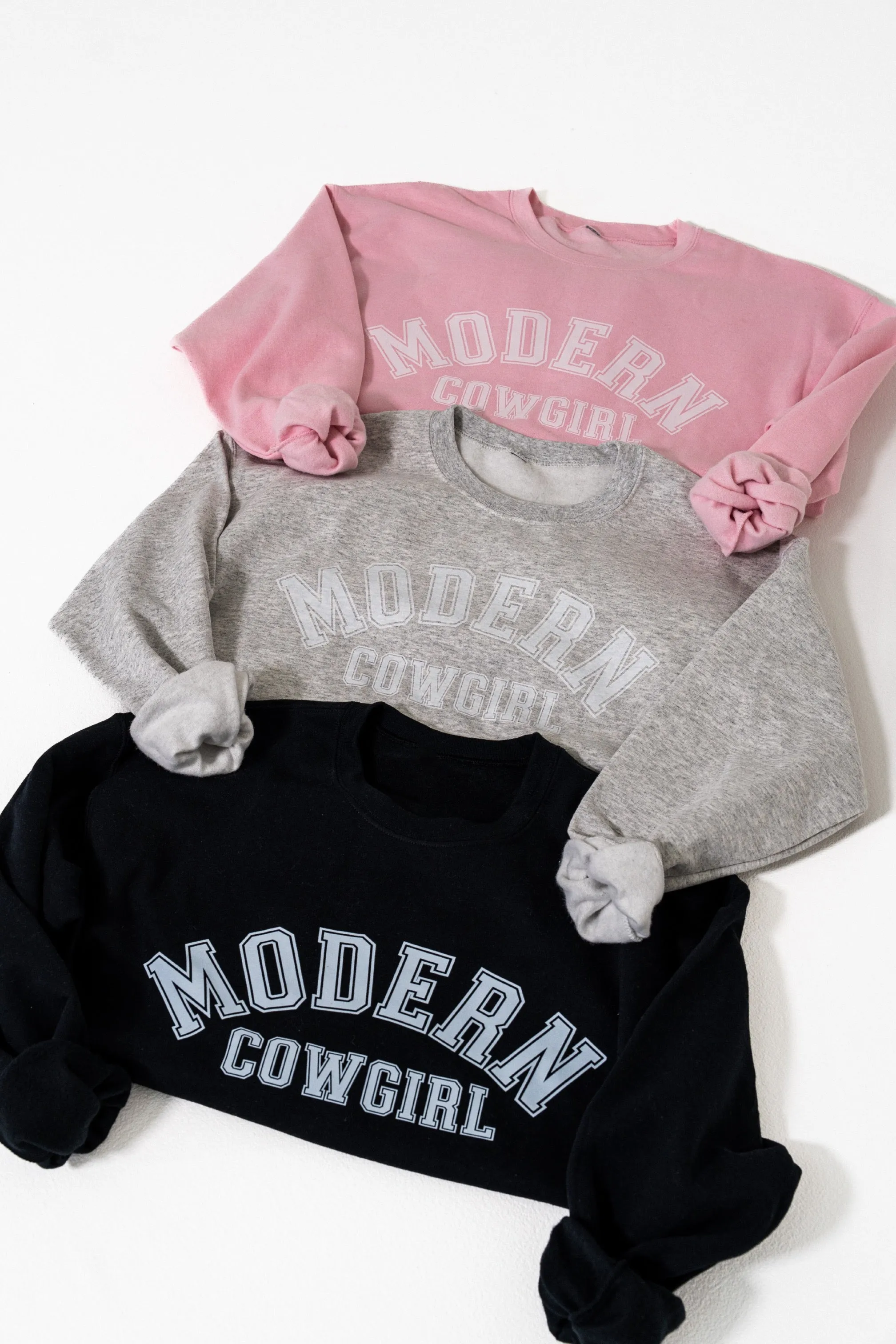 Modern Cowgirl Sweatshirt in Pink