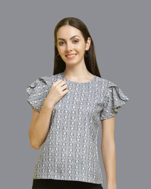 Modern Grey Pattern Top Modern Grey Pattern Top