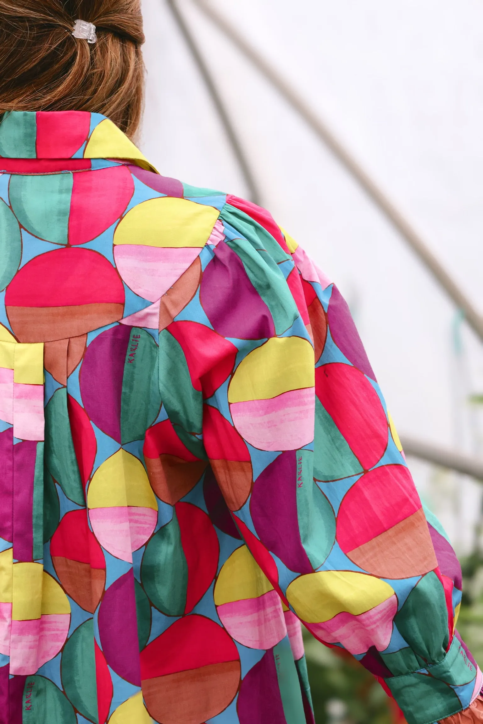 Modern Pop Button Up Top
