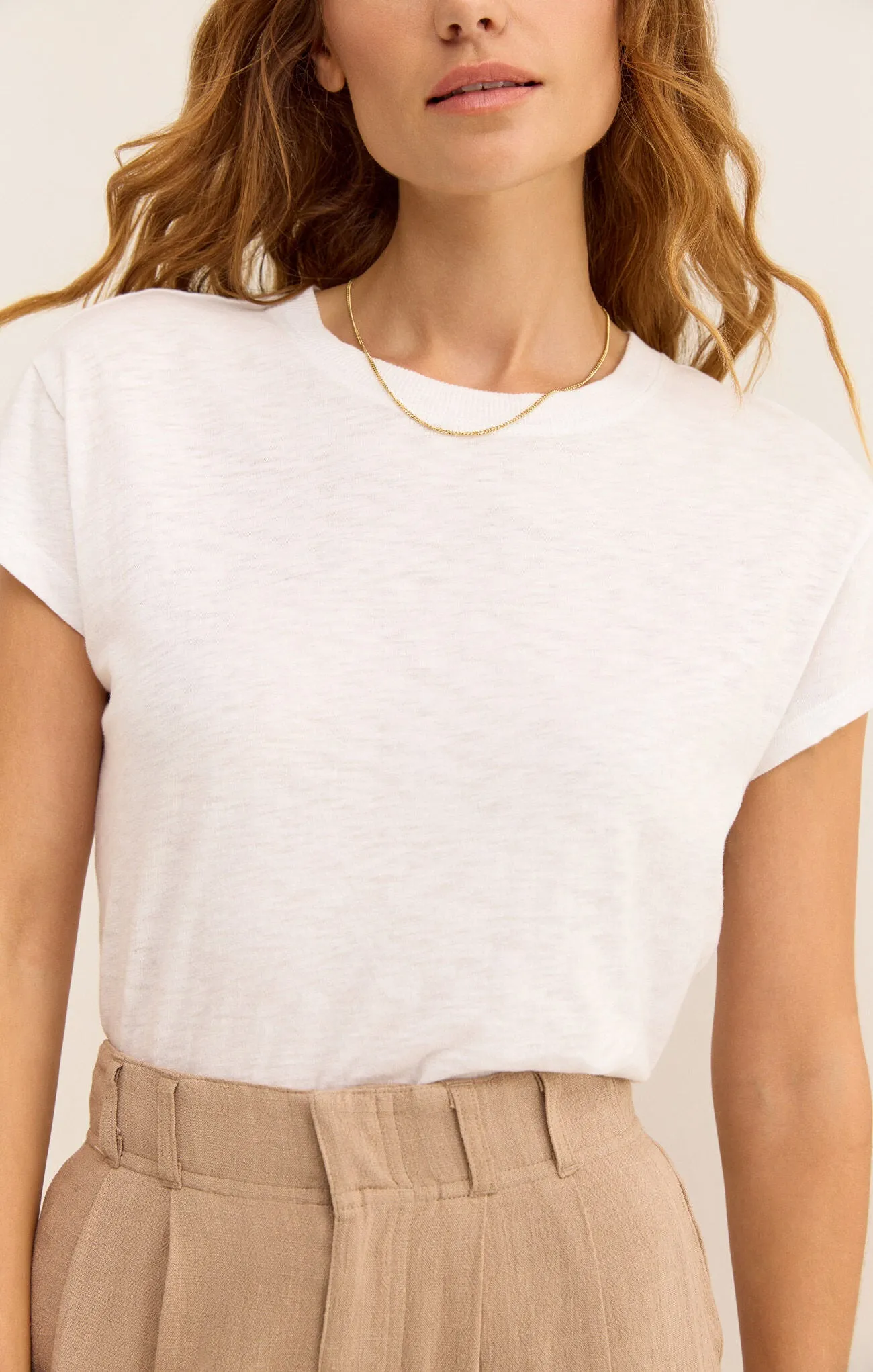 Modern Short Sleeve Slub Tee