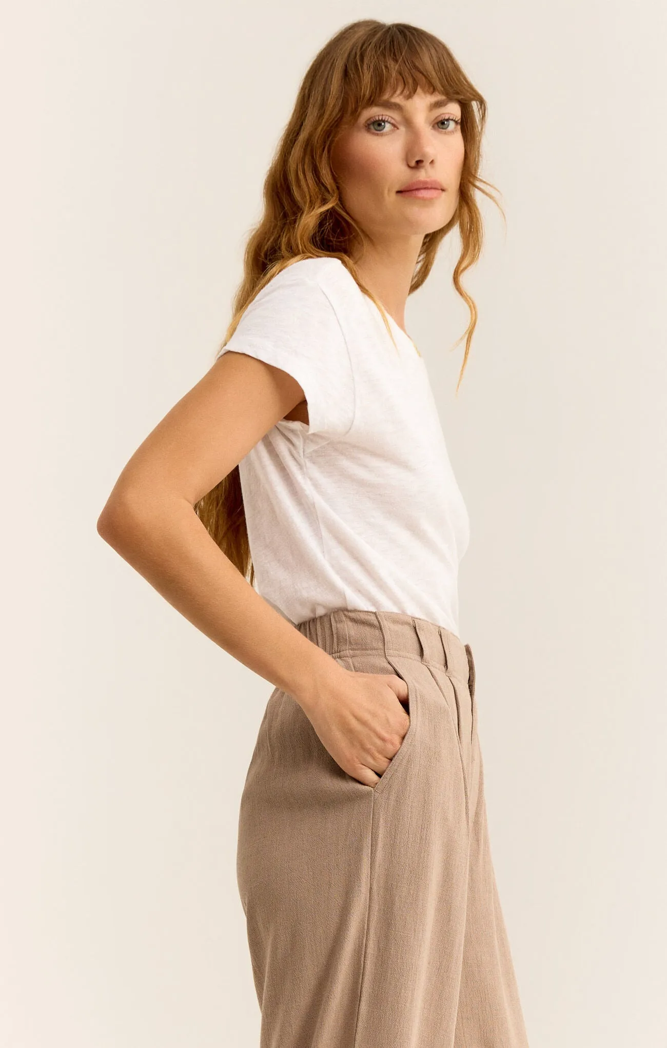 Modern Short Sleeve Slub Tee