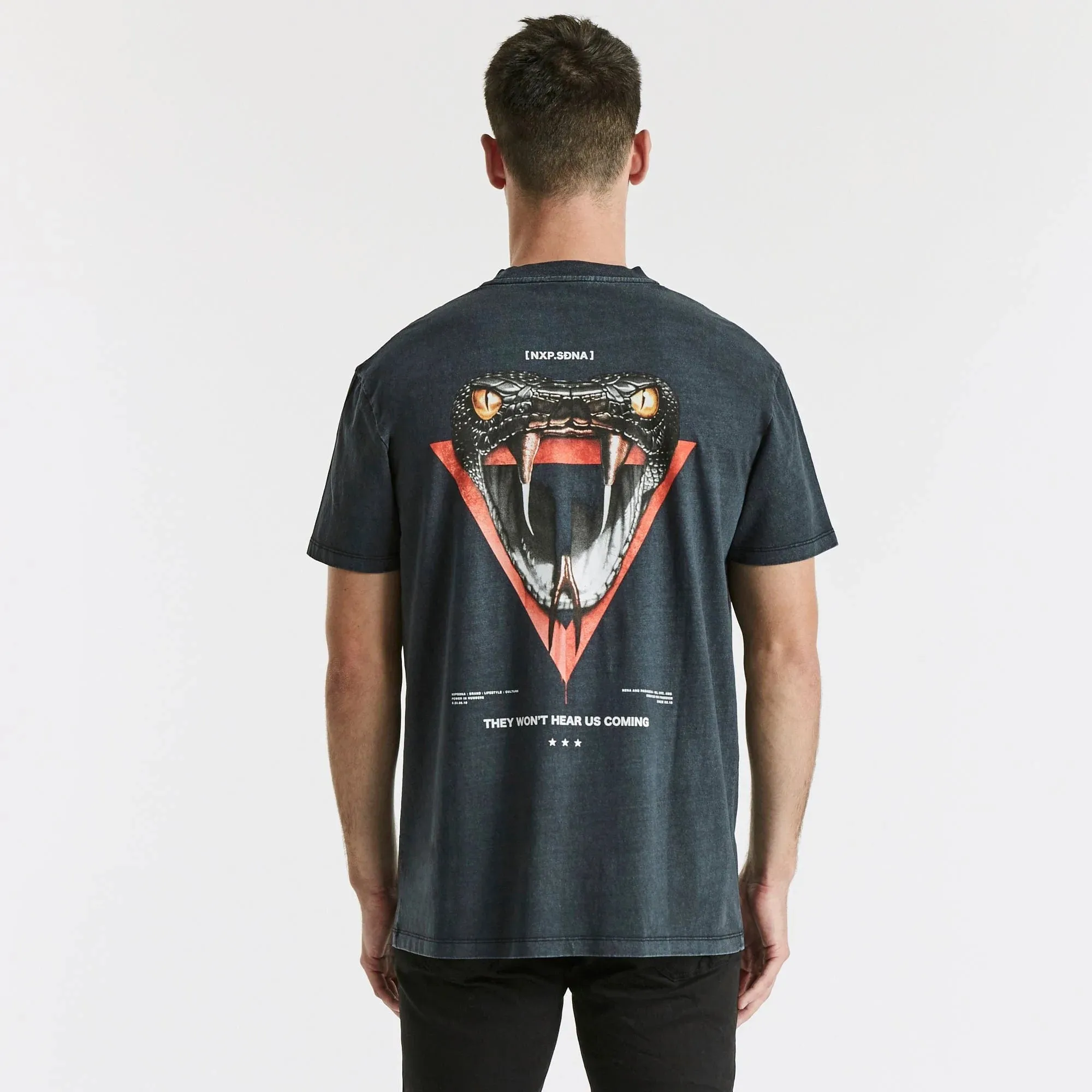 NENA AND PASADENA Silent Relaxed Tee - Pigment Black