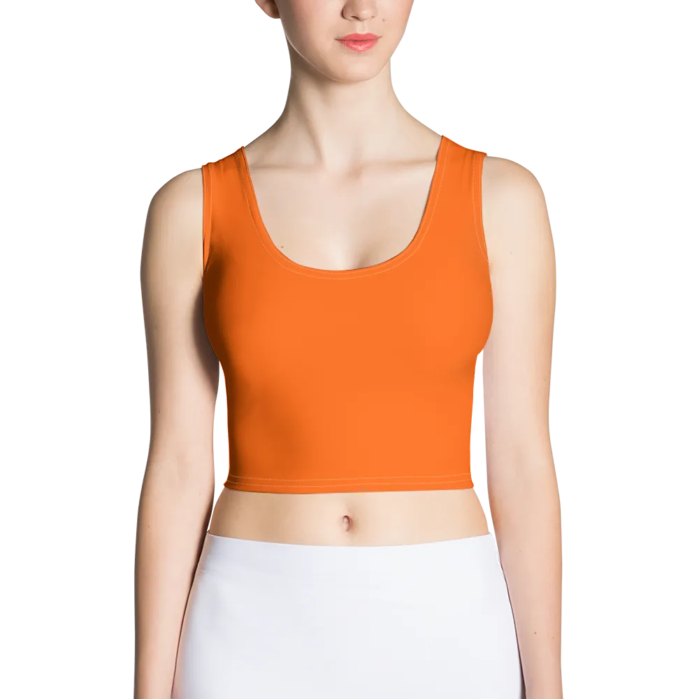 Neon Orange Crop Top