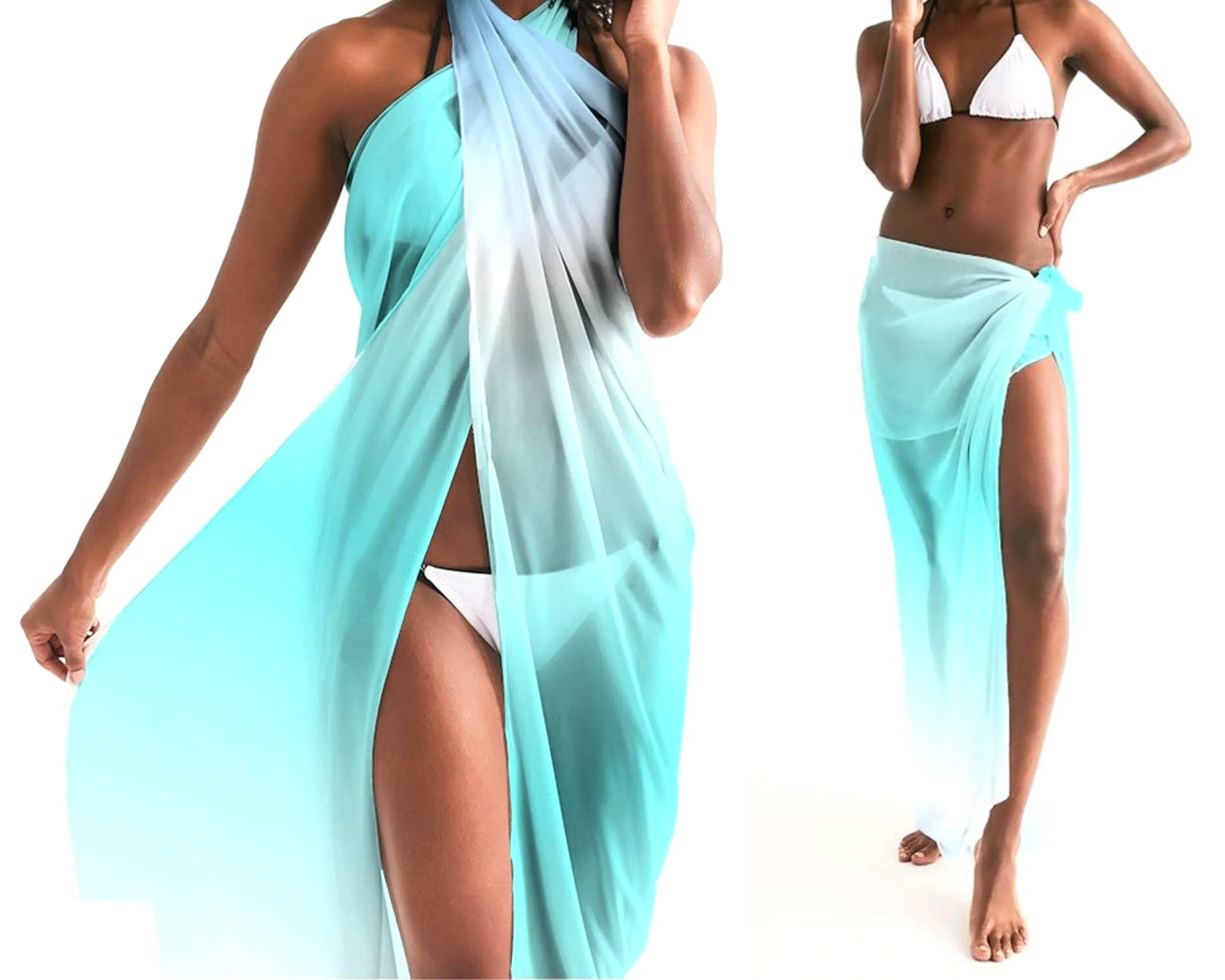 Ocean Blue Ombre Swimsuit Cover-up