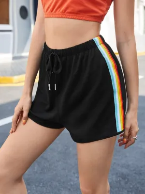 Outdoor Must-Have Black High Waisted Shorts