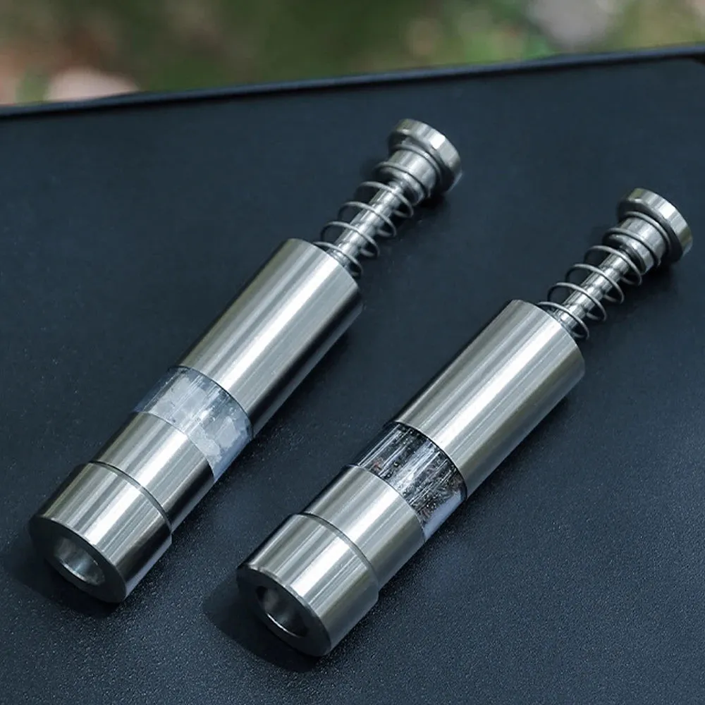 Outdoor Stainless Steel Pepper Mill Manual Black Pepper Grinder Home Kitchen Tools Camping Picnic Press Type Pepper Mills