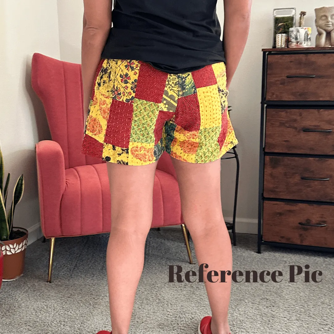 Patchwork Summer Cotton Shorts