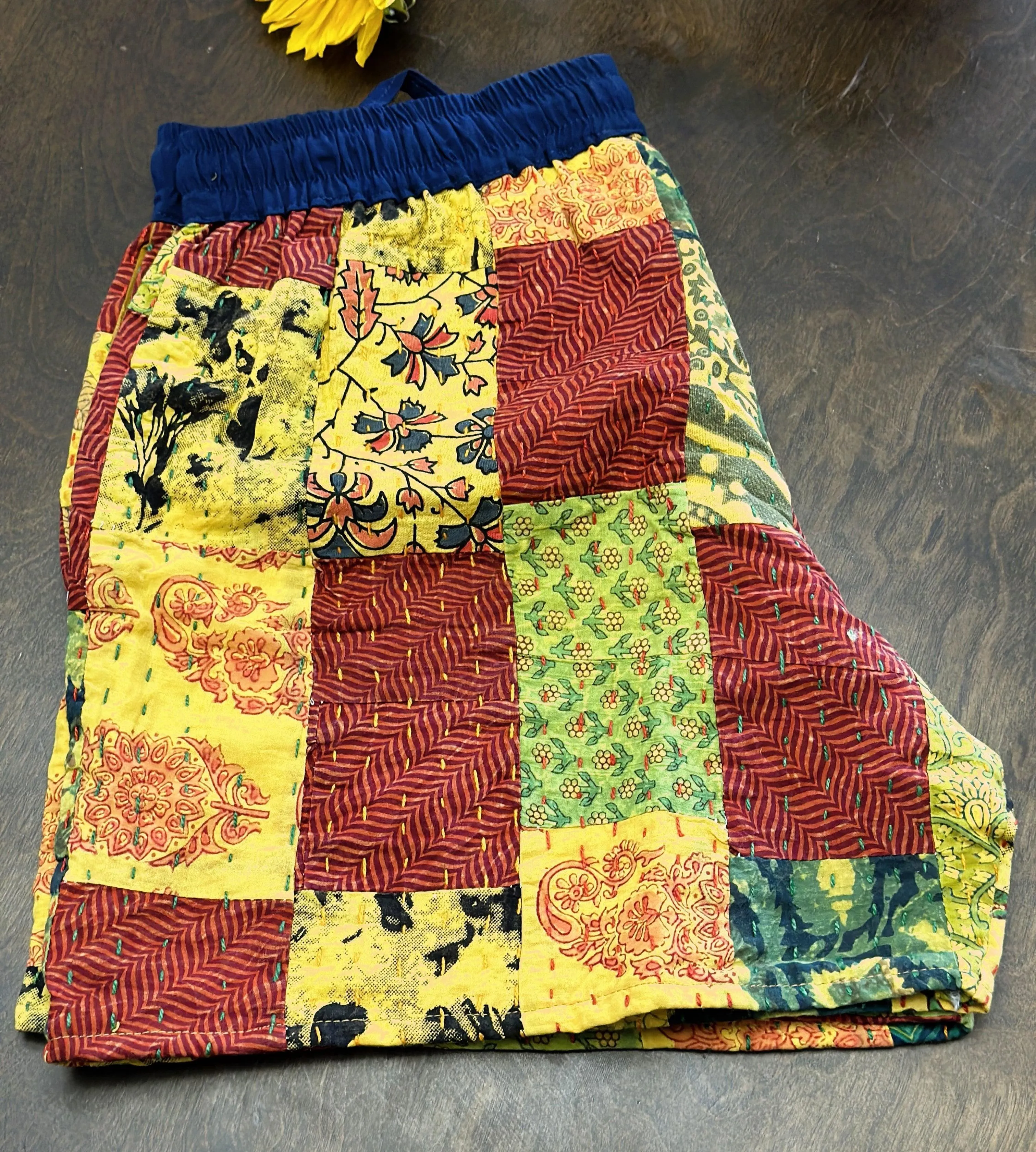 Patchwork Summer Cotton Shorts