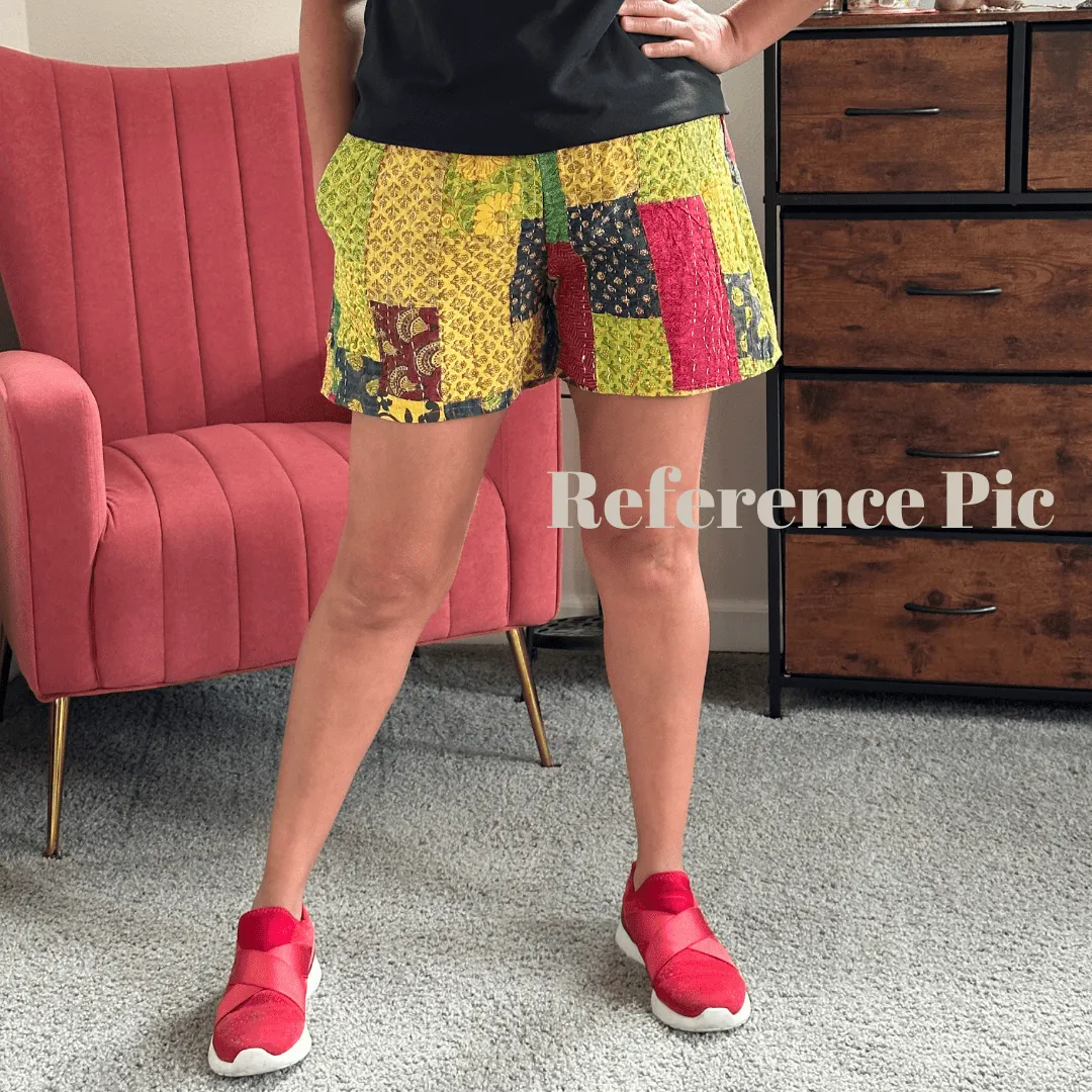 Patchwork Summer Cotton Shorts