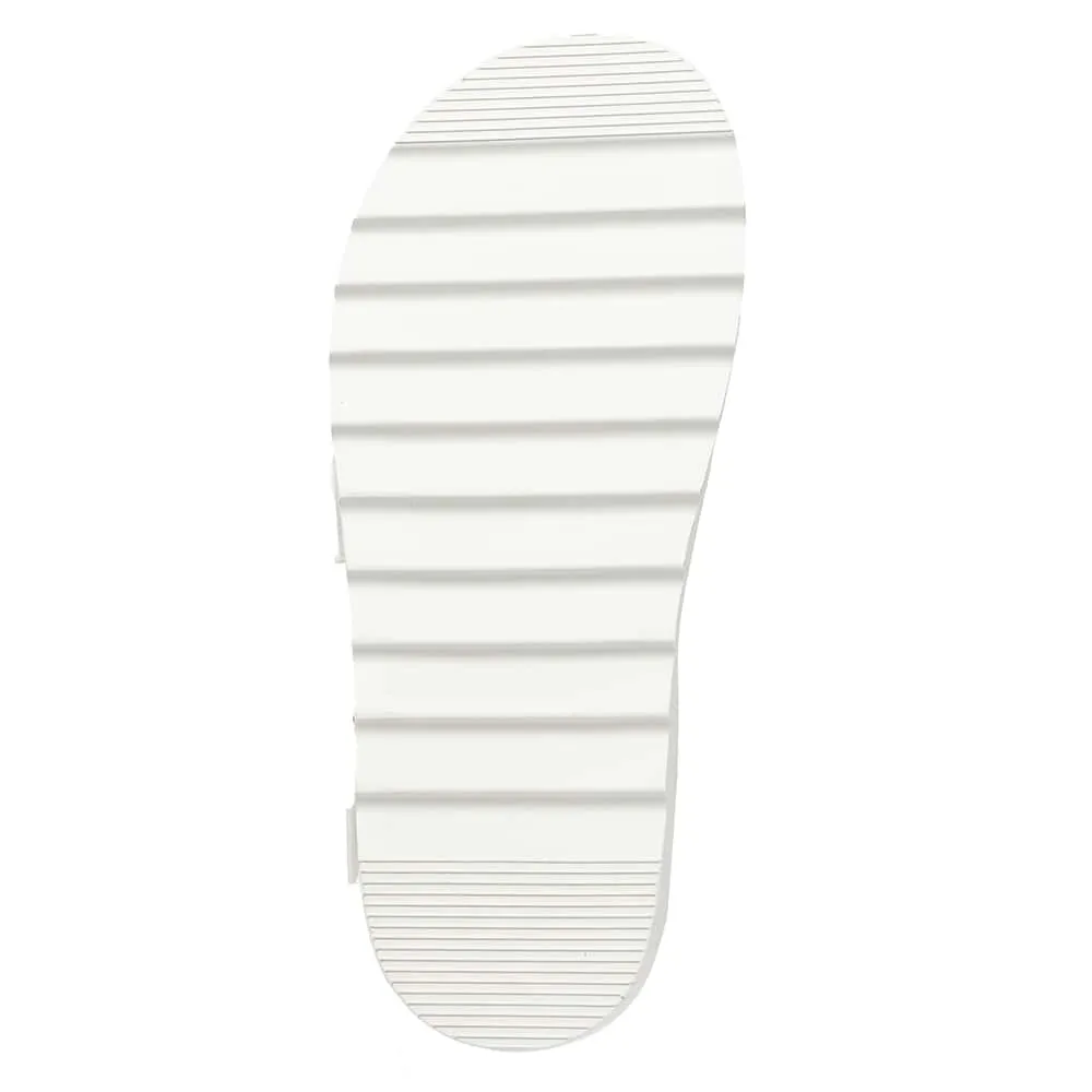 Phoebe Sandal in White Smooth